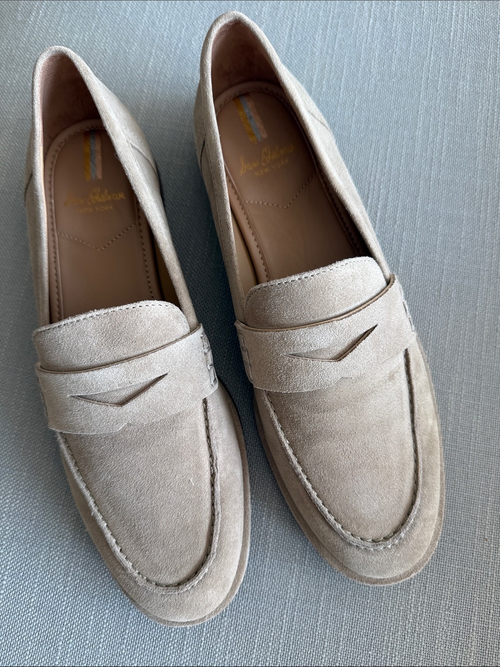 Sam Edelman Women’s Birch Suede loafer. Warm sand. Size 8. New in Box - Picture 2 of 9